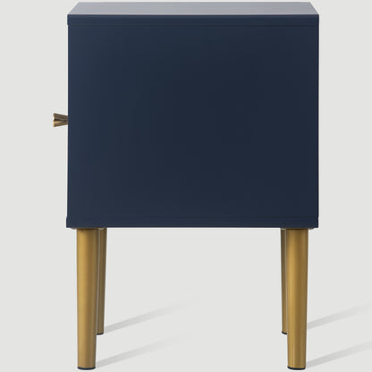 Nachttisch,Nachtschrank Beistelltisch,Marineblau, Sofatisch passend zu jedem Bett & Schlafzimmer - H50/B35/T35 cm