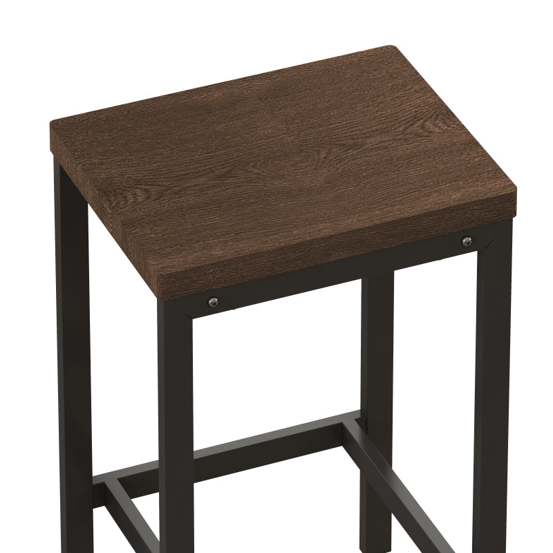 148CM Modern Design Kitchen Dining Table,Pub Table,Long Dining Table Set with 3 Stools;148CM Modernes Design Küche Esstisch,Kneipentisch,Langer Esstisch Set mit 3 Hockern,Einfache Montage,Dunkelbraun