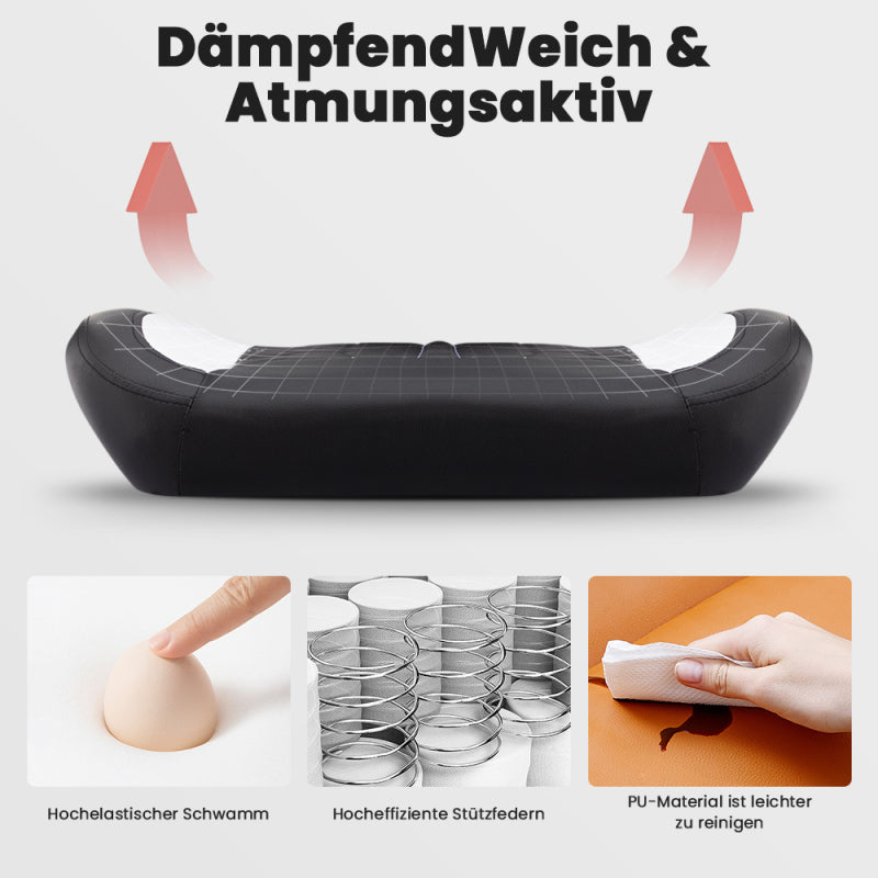 Gaming Stuhl, Ergonomischer Gaming-Stuhl mit Fußstütze, Racing Gaming Chair Kopfstütze Verstellbarer Computerstuhl Höhenverstellbar Lendenwirbelstütze für Homeoffice und Gaming Schwarz
