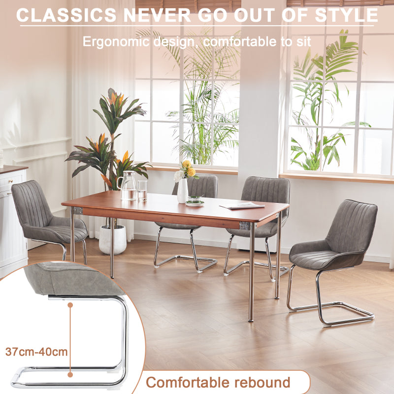 Sorgfältig ausgewählte Küche Wohnzimmer Esszimmer Stühle aus Kunstleder Material für leichtere Wartung! (Satz von 2)
