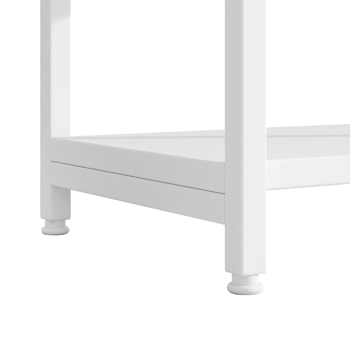 Regal 160x30x180 cm aus Stahl & MDF, modernes Bücherregal mit Bogen-Design, offene Fächer, hoher Stauraum, Weiß