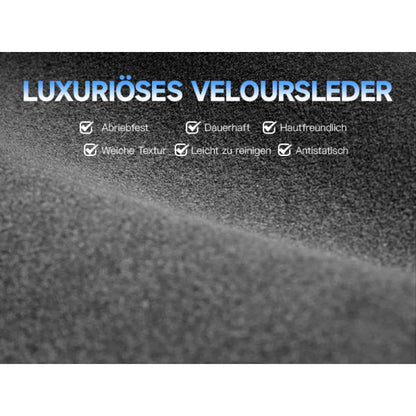 Gaming Stuhl Stoff, Ergonomischer Gaming Chair mit Fußstütze, Verstellbarer Racing Computerstuhl mit Lordosenstütze, Schwarz Ergonomisch PC-Stuhl