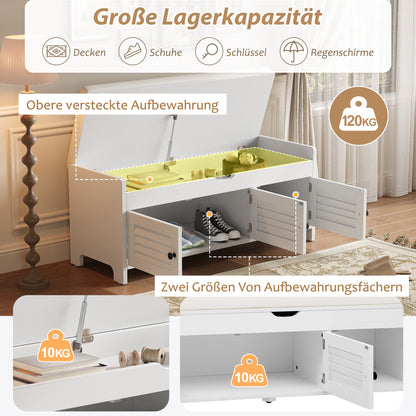 Moderne schuhbank mit sitzfläche, Eingangsbereich, Wohnzimmer, flurmöbel, Weiß