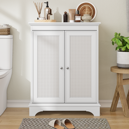 Bodenstehendes Badezimmerschrank, unabhängiger moderner Badezimmerschrank, Weiß