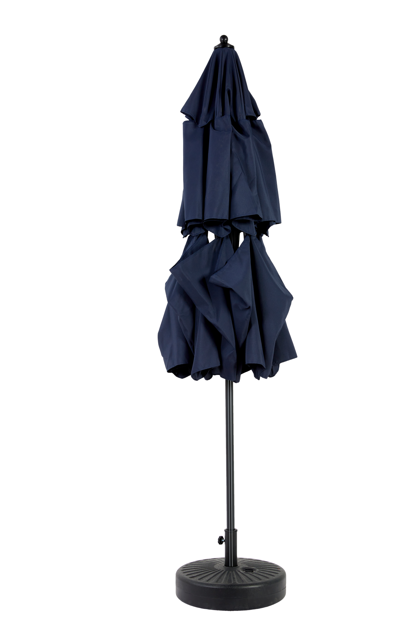 14.8 Ft Double Sided Outdoor Umbrella Rectangular Large with Crank (Navy Blue) (No Base)