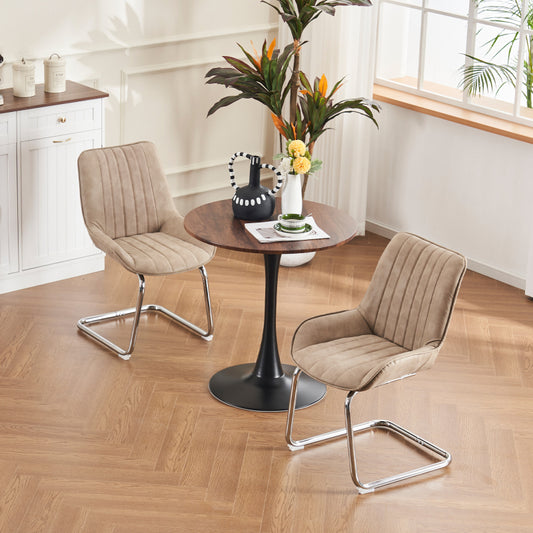 Sorgfältig ausgewählte Küche Wohnzimmer Esszimmer Stühle aus Kunstleder Material für leichtere Wartung! (Satz von 2)