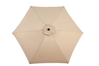 14.8 Ft Double Sided Outdoor Umbrella Rectangular Large with Crank (khaki)(No Base)