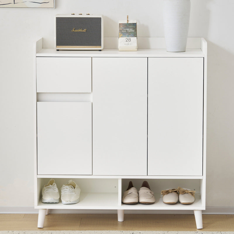 Schuhschrank mit verstellbaren Einlegeböden – Minimalistischer Home Organizer: H99 cm x B90 cm x T35 cm