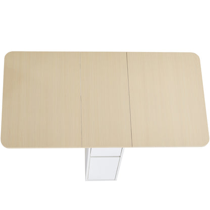Ausziehbarer Bartisch mit Stauraum(110-124×78×97.5cm), für 2-6 Personen, Kücheninseln mit 2 Schubladen, 2 seitliche offene Regale und eingebaute Steckdose,Tischplatte aus weiß marmoriertem MDF,Weiß