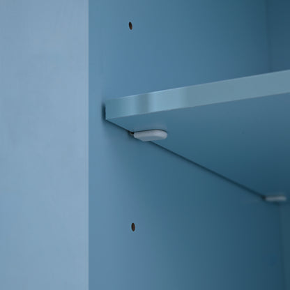 Servierwagen mit klappbarer Tischplatte, 120x46(70)x91 cm, Blau, mit Rollen und austauschbaren Holzbeinen, ideal für Küche und Esszimmer