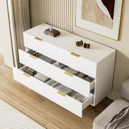 Elegantes Sideboard mit modernem Design, Kommode mit Schubladen und viel Stauraum
