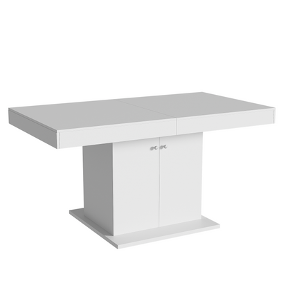 Ausziehbarer Esstisch, L140/180*W80*H76cm, Weiß