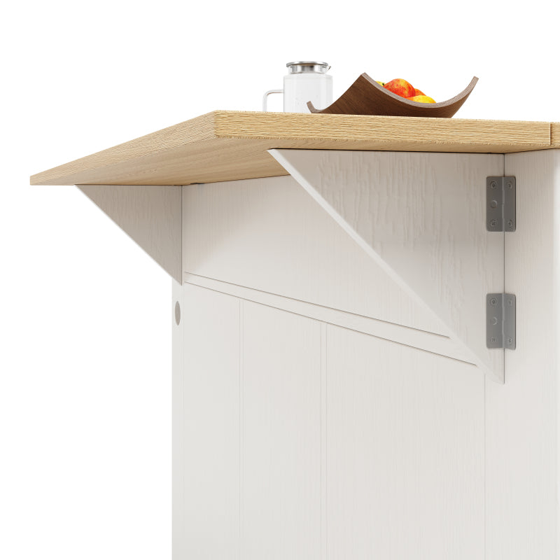 Kücheninsel, Küchenwagen mit Steckdosenleiste ausgestattet, Küchenschrank, Servierwagen mit arbeitsplatte, buffetschrank, Speisewagen mit Holzmaserung, buffetschrank,weiß