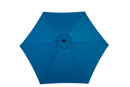 14.8 Ft Double Sided Outdoor Umbrella Rectangular Large with Crank (Blue)(No Base)