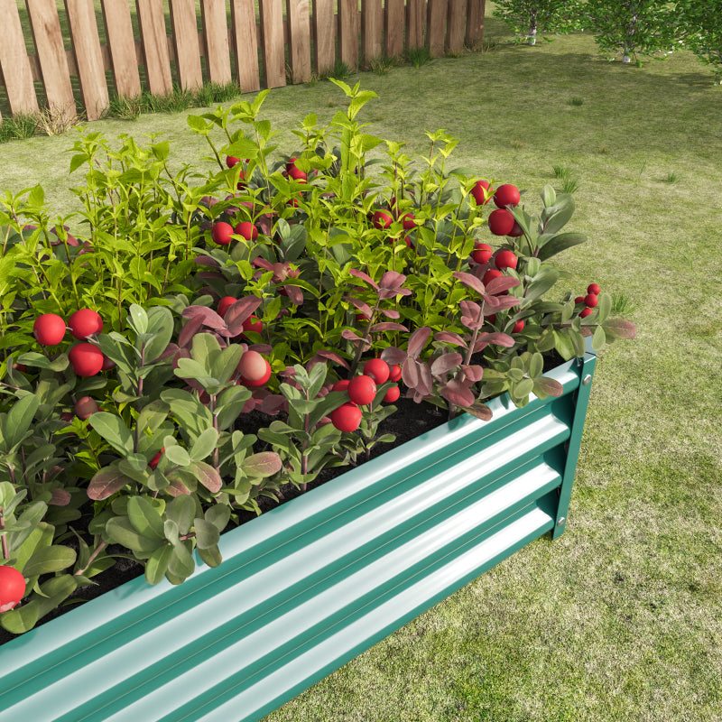 Hochbeet Metall Pflanzenbeet, Hochbeete für Garten aus robustem Stahlblech mit stabilem Design, Rostschutz und Langer Haltbarkeit, Hochbeet Bausatz ohne Boden, Ideal für Gemüse, Kräuter & Blumen Anthr