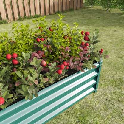 Hochbeet Metall Pflanzenbeet, Hochbeete für Garten aus robustem Stahlblech mit stabilem Design, Rostschutz und Langer Haltbarkeit, Hochbeet Bausatz ohne Boden, Ideal für Gemüse, Kräuter & Blumen Anthr