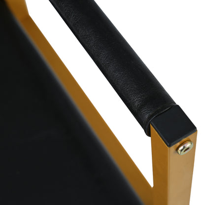 Esszimmerstühle(6 Stühle ohne Esstisch), Schwarz und Gold