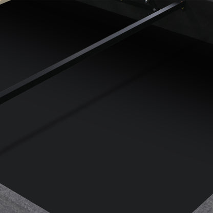 Polsterbett Doppelbett mit Verstellbare Kopfstützen,Stauraumbetten Bettgestell aus Leinenmaterial Jugendbett 180x200 mit lattenrost(Ohne Matratze)