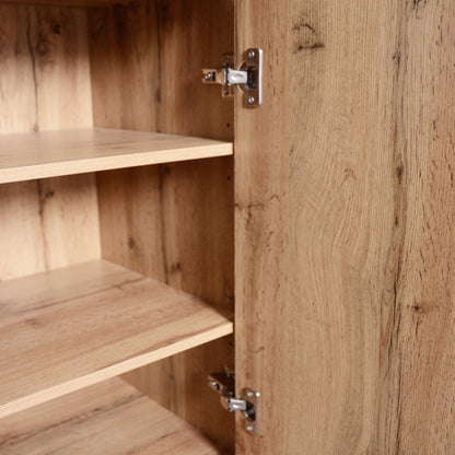 Garderoben-Set,mit 4 Kleiderhaken, Spiegel, Schuhschrank, Wandgarderobe, oberes Ablagefach, Flurgarderobe Sitzbank