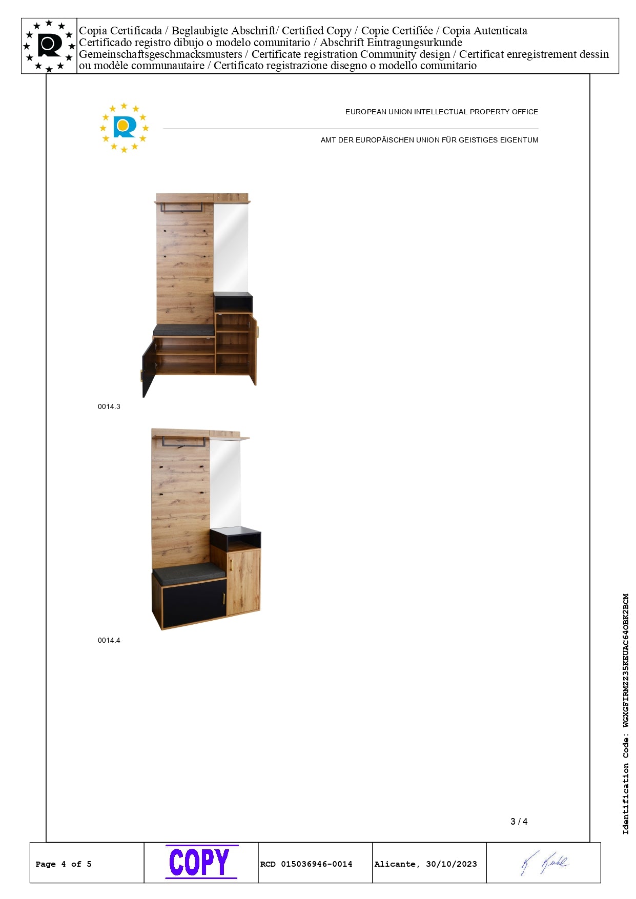 Garderoben-Set,mit 4 Kleiderhaken, Spiegel, Schuhschrank, Wandgarderobe, oberes Ablagefach, Flurgarderobe Sitzbank
