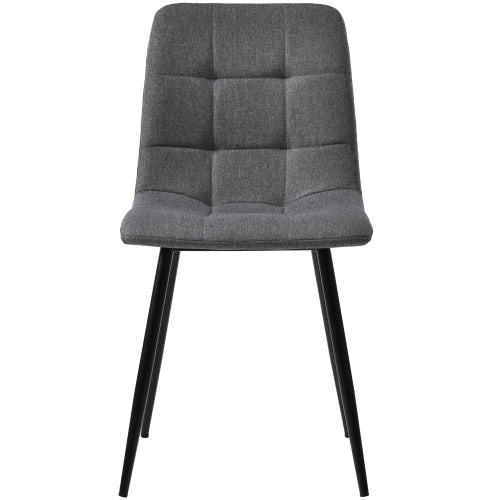 Esstisch-Set (5-teilig), Esstisch-Set mit 4 Stühlen, Modernes Küchen-Esstisch-Set, Runder Küchentisch mit Durchmesser 100 cm, Schwarze Metallbeine, MDF-Marmor-Tischplatte, Graue Samt-Esszimmerstühle