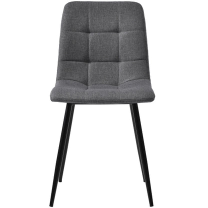 Esstisch-Set (5-teilig), Esstisch-Set mit 4 Stühlen, Modernes Küchen-Esstisch-Set, Runder Küchentisch mit Durchmesser 100 cm, Schwarze Metallbeine, MDF-Marmor-Tischplatte, Graue Samt-Esszimmerstühle