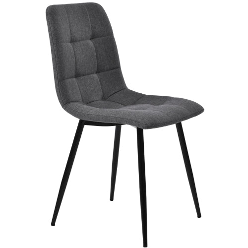 Esstisch-Set (5-teilig), Esstisch-Set mit 4 Stühlen, Modernes Küchen-Esstisch-Set, Runder Küchentisch mit Durchmesser 100 cm, Schwarze Metallbeine, MDF-Marmor-Tischplatte, Graue Samt-Esszimmerstühle