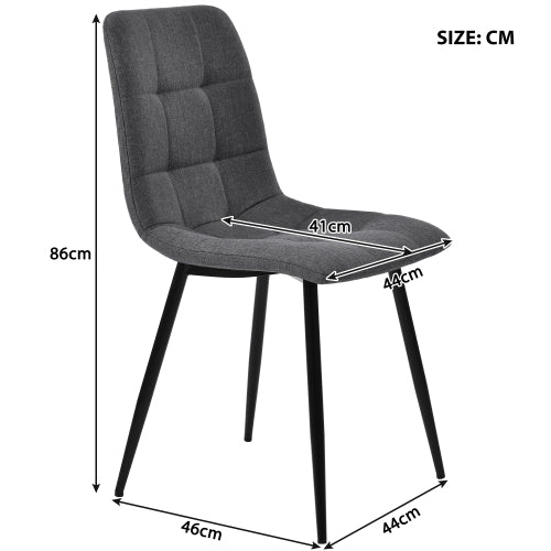 Esstisch-Set (5-teilig), Esstisch-Set mit 4 Stühlen, Modernes Küchen-Esstisch-Set, Runder Küchentisch mit Durchmesser 100 cm, Schwarze Metallbeine, MDF-Marmor-Tischplatte, Graue Samt-Esszimmerstühle