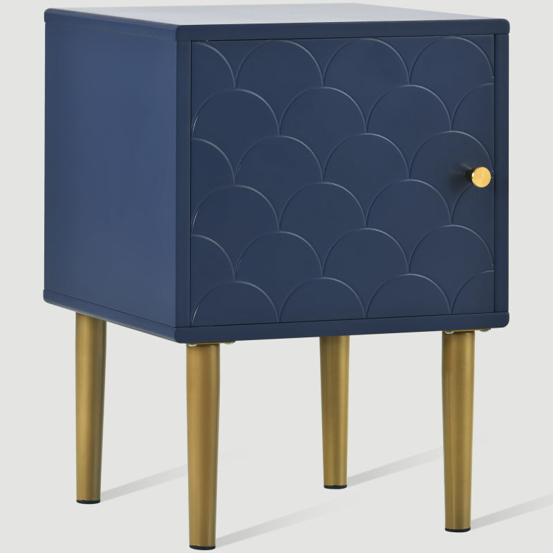 2er Set Nachttisch,Nachtschrank Beistelltisch,Marineblau, Sofatisch passend zu jedem Bett & Schlafzimmer - H50/B35/T35 cm