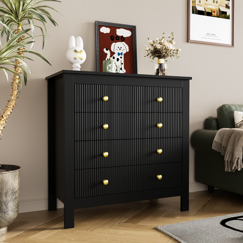 Sideboard, Kommode mit Spezialtüren, Goldgriffen, Sideboard/Schuhschrank/Schminktisch [OLD SKU:WF325795BAA]