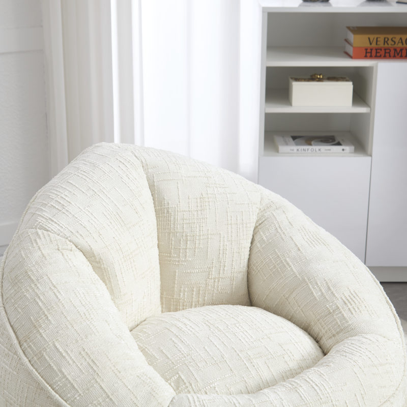 Sitzsack Sofa Stuhl für Erwachsene mit Fußstütze, Beige