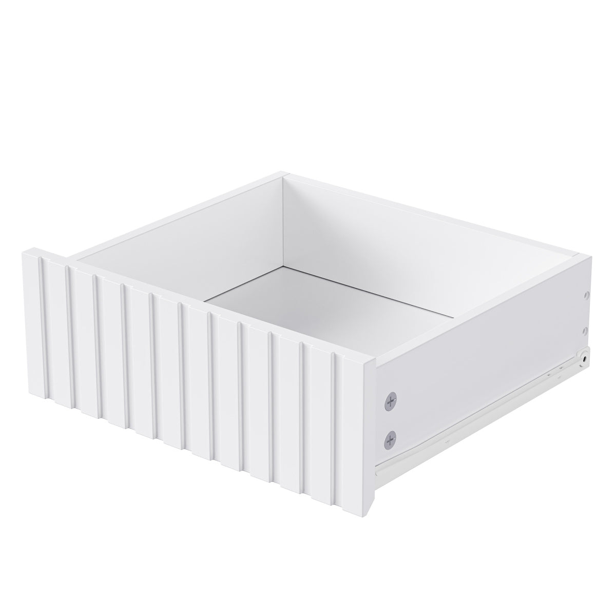 Garderoben-Set mit Sitzbank, Schubladen & Lochwand, Flurgarderobe 6-in-1, MDF, Weiß, 100x180x35 cm