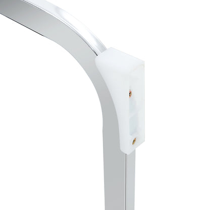 Elegantes Design im europäischen Stil: 2 Stühle mit grauem verrücktes Pferdeleder Textur PU Komfort Sitzen mit silbernen Metallbeinen