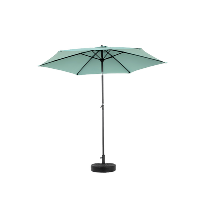 14.8 Ft Double Sided Outdoor Umbrella Rectangular Large with Crank (Light Green)(No Base)