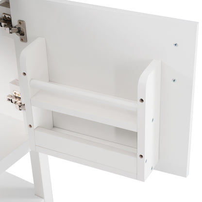 Badmöbel Einzelwaschtisch,Waschtischunterschrank 60 cm mit Keramikwaschbecken,mit Ablage,weiß