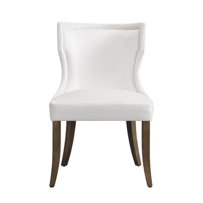 Esszimmerstuhl aus Samt, 2er-Set mit Massivholzbeinen, dickem Kissen, verstellbaren Beinen, Beige