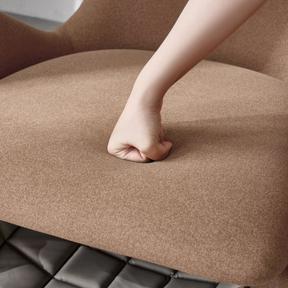 Designer-Loungesessel im Walhai-Look – Haustierfreundliches Einzelsofa mit Katzenhöhle, kratzfester Stoff, moderner Fernsehsessel, Braun
