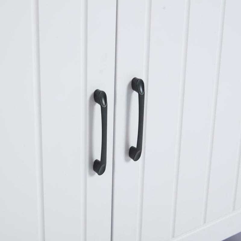 Flurgarderobe Paneel+Schuhschränke, Schuhwechsel-Set, weiß Garderoben-Set 140.6 x 32 x 180 cm