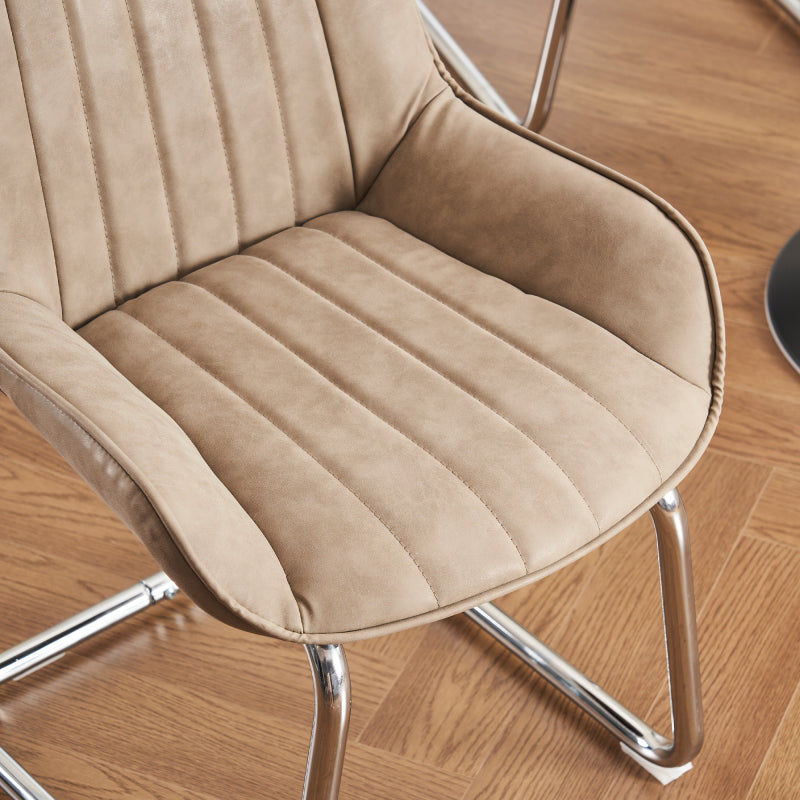 Sorgfältig ausgewählte Küche Wohnzimmer Esszimmer Stühle aus Kunstleder Material für leichtere Wartung! (Satz von 2)