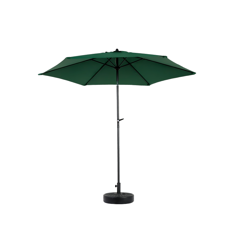 14.8 Ft Double Sided Outdoor Umbrella Rectangular Large with Crank (Dark Green)(No Base)
