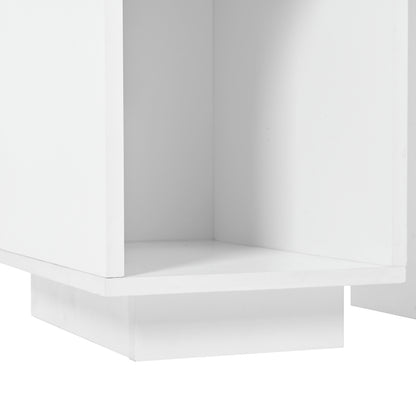 Beleuchteter Schminktisch mit Spiegel & Hocker – Moderner Frisiertisch mit Einstellbarer Helligkeit, Schubladen & Offener Ablage, Weiß, 100×40×138 cm
