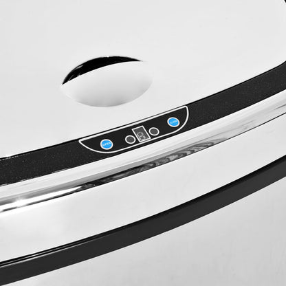Mülleimer  Automatik Abfalleimer mit Sensor, Küche, Edelstahl, Silber, 68L