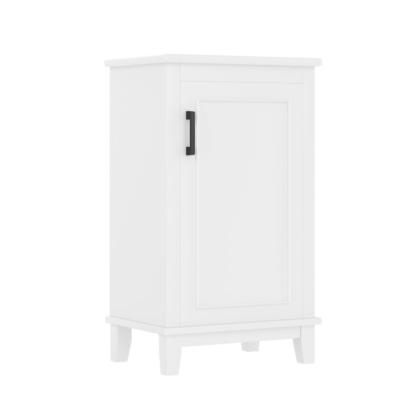 51x34x83cmBodenstehender Badezimmerschrank, Waschtisch, Waschtisch,komplett lackiert, Türregale, verstellbare Regale, integriertes Keramikwaschbecken, geeignet für kleine Räume, weiß