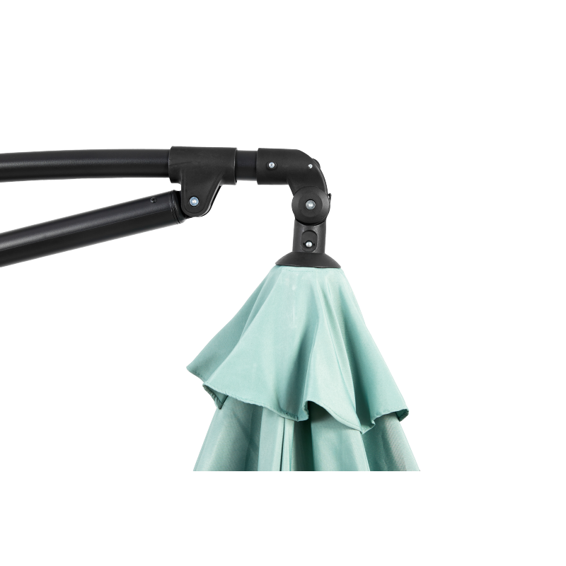 14.8 Ft Double Sided Outdoor Umbrella Rectangular Large with Crank(Light Green) (No Base)