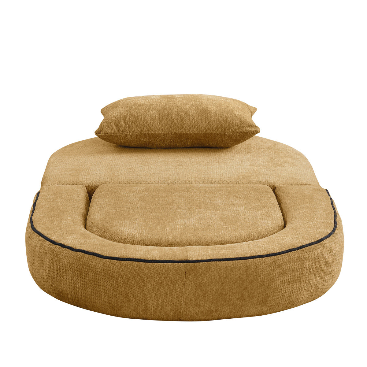 Modulares Sofa-Set Frottee (Terry Cloth), Sektionssofa Minimalistisch, Wohnzimmer Couchgarnitur, Umkehrbar, Yellow