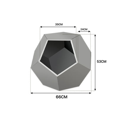 66CM Modern Pet Furniture Cat Carrier, Sofa Side Table, Planter MDF Multifunctional Furniture, Black Brown