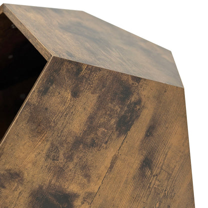 66CM Modern Pet Furniture Cat Carrier Side Table MDF Multi-Purpose Furniture Antique Wood Color