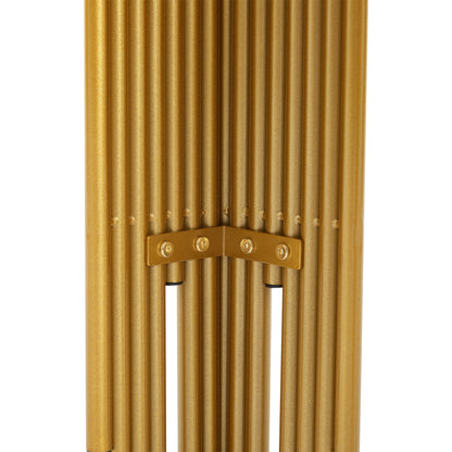 Mid-Century Modern Wohnzimmer Beistelltisch, Konsolentisch, weißer Korpus mit goldenen Beinen, doppellagiges MDF, belastbar bis 40 kg