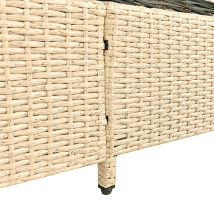 Gartenlounge-Set, Rattanzelt, geeignet für 2-4 Personen, inklusive aller Sitzkissen und Kissen, beiges Rattan, grauer Türvorhang, Sitzkissen mit Reißverschluss, abnehmbar und waschbar