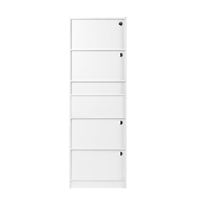 Moderner Weißer Hochschrank mit 16-Farb-LED und Bluetooth – 60×35×180cm